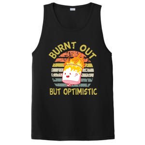 Burnt Out But Optimistic Funny Quotes Sayings PosiCharge Competitor Tank