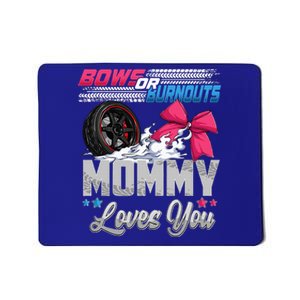 Burnouts Or Bows Gender Reveal Party Announcement Mommy Mousepad