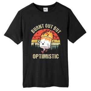 Burnt Out But Optimistic Funny Marshmallow For Camping Retro Tall Fusion ChromaSoft Performance T-Shirt