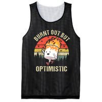 Burnt Out But Optimistic Funny Marshmallow For Camping Retro Mesh Reversible Basketball Jersey Tank