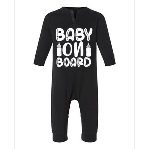 Baby On Board Infant Fleece One Piece