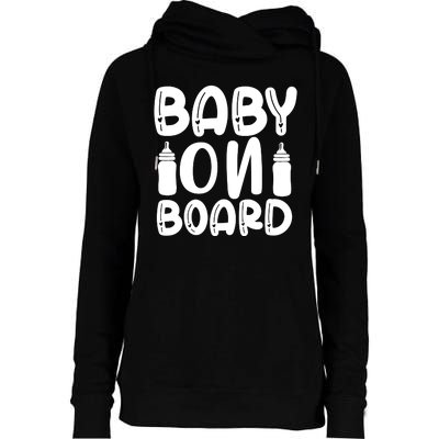 Baby On Board Womens Funnel Neck Pullover Hood