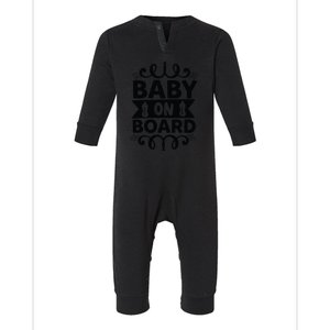 Baby On Board Infant Fleece One Piece