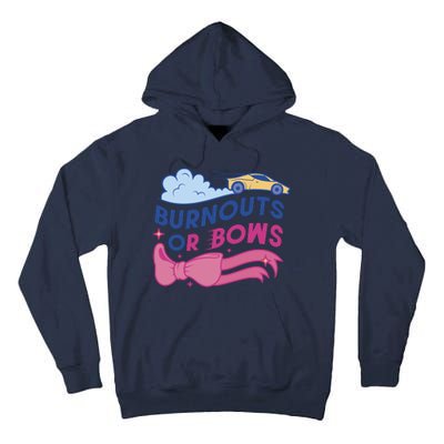 Burnouts Or Bows Gender Reveal Tall Hoodie