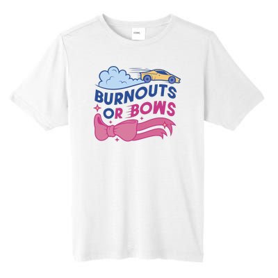 Burnouts Or Bows Gender Reveal Tall Fusion ChromaSoft Performance T-Shirt