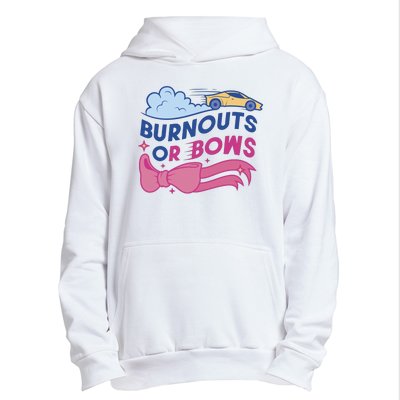 Burnouts Or Bows Gender Reveal Urban Pullover Hoodie