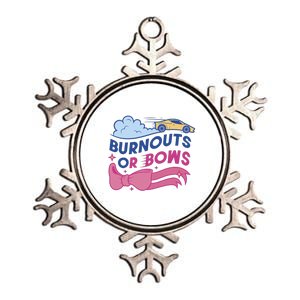 Burnouts Or Bows Gender Reveal Metallic Star Ornament