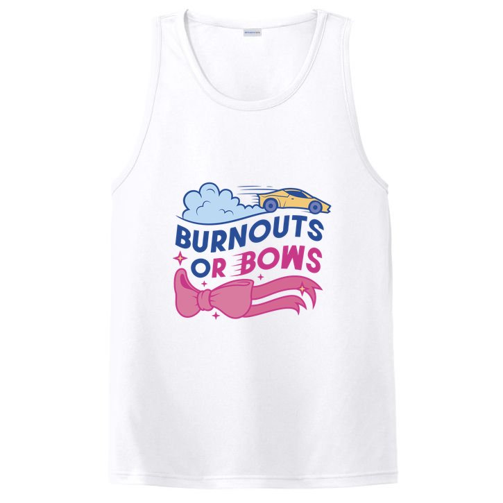 Burnouts Or Bows Gender Reveal PosiCharge Competitor Tank