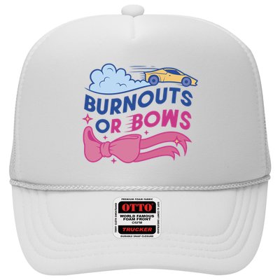 Burnouts Or Bows Gender Reveal Trucker Hat