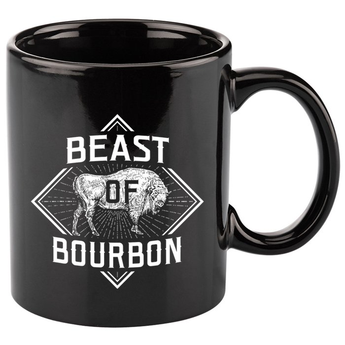 Beast Of Bourbon American Bison Buffalo Lover Wildlife 11oz C Handle Ceramic Mug