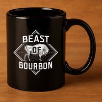 Beast Of Bourbon American Bison Buffalo Lover Wildlife 11oz C Handle Ceramic Mug