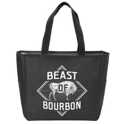 Beast Of Bourbon American Bison Buffalo Lover Wildlife Zip Tote Bag