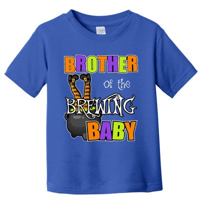 Brother Of Brewing Baby Halloween Theme Baby Shower Spooky Toddler T-Shirt