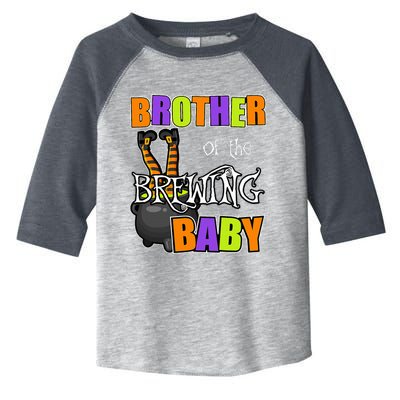 Brother Of Brewing Baby Halloween Theme Baby Shower Spooky Toddler Fine Jersey T-Shirt