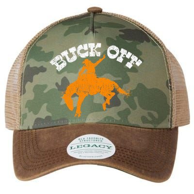 Buck Off Bucking Western Rodeo Cowboy Bronc Rider Legacy Tie Dye Trucker Hat