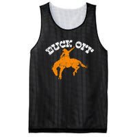 Buck Off Bucking Western Rodeo Cowboy Bronc Rider Mesh Reversible Basketball Jersey Tank