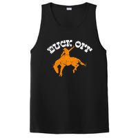 Buck Off Bucking Western Rodeo Cowboy Bronc Rider PosiCharge Competitor Tank