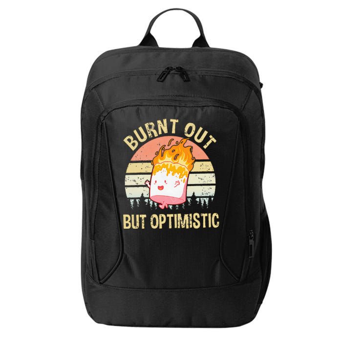 Burnt Out But Optimistic Retro Vintage Sunset City Backpack