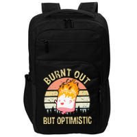 Burnt Out But Optimistic Retro Vintage Sunset Impact Tech Backpack