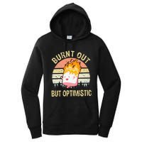 Burnt Out But Optimistic Retro Vintage Sunset Women's Pullover Hoodie