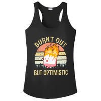 Burnt Out But Optimistic Retro Vintage Sunset Ladies PosiCharge Competitor Racerback Tank