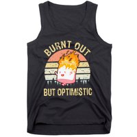 Burnt Out But Optimistic Retro Vintage Sunset Tank Top