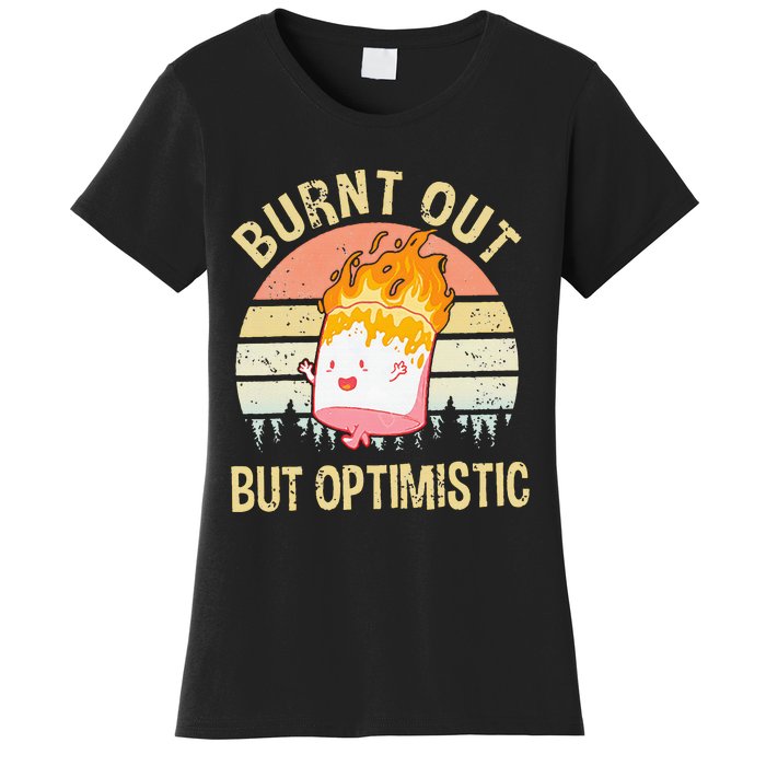 Burnt Out But Optimistic Retro Vintage Sunset Women's T-Shirt