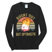 Burnt Out But Optimistic Retro Vintage Sunset Tall Long Sleeve T-Shirt