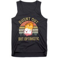 Burnt Out But Optimistic Retro Vintage Sunset Tank Top