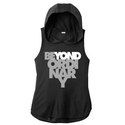 Beyond Ordinary Ladies PosiCharge Tri-Blend Wicking Draft Hoodie Tank