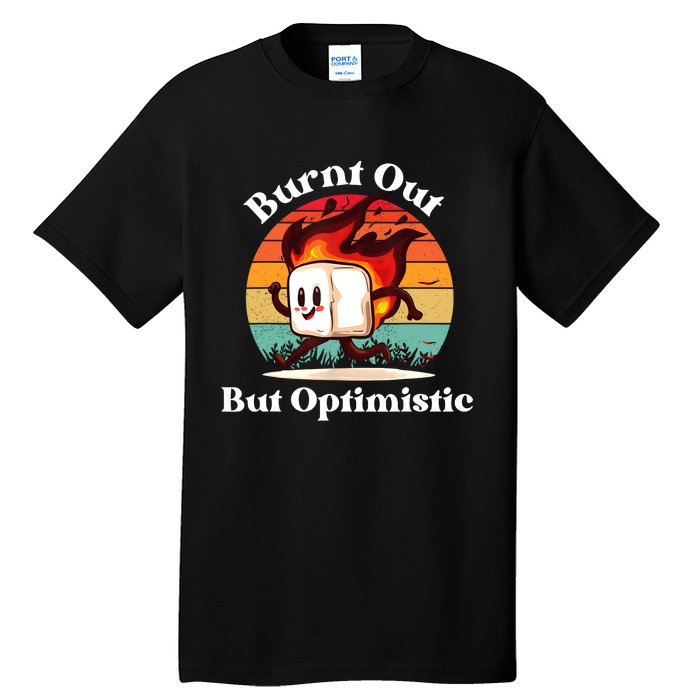 Burnt Out But Optimistic Retro Vintage Sunset Tall T-Shirt