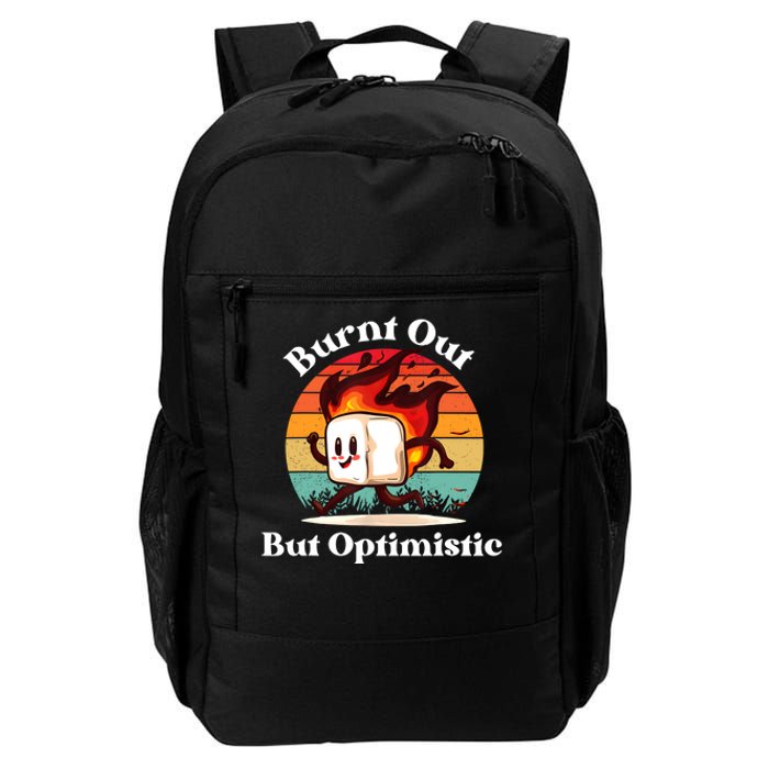 Burnt Out But Optimistic Retro Vintage Sunset Daily Commute Backpack