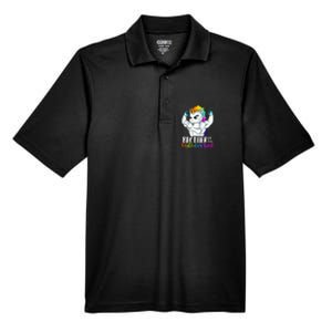 Brother Of Birthday Girl Unicorn Son Grandkid Nephew Men's Origin Performance Pique Polo