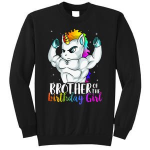 Brother Of Birthday Girl Unicorn Son Grandkid Nephew Sweatshirt