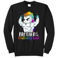 Brother Of Birthday Girl Unicorn Son Grandkid Nephew Sweatshirt