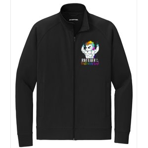 Brother Of Birthday Girl Unicorn Son Grandkid Nephew Stretch Full-Zip Cadet Jacket