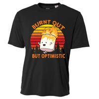 Burnt Out But Optimistic Retro Vintage Cooling Performance Crew T-Shirt