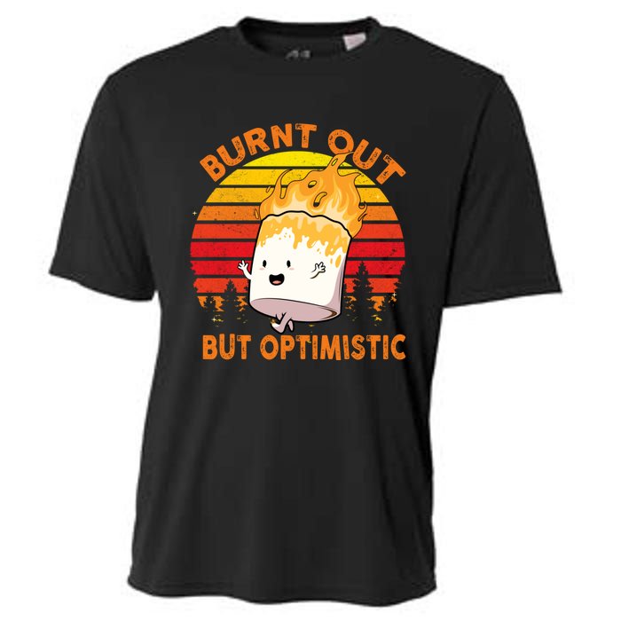 Burnt Out But Optimistic Retro Vintage Cooling Performance Crew T-Shirt