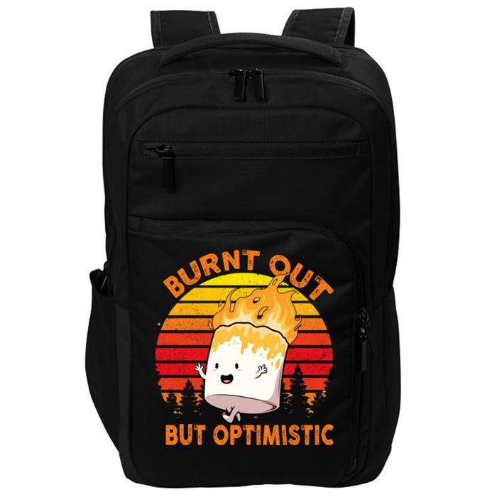 Burnt Out But Optimistic Retro Vintage Impact Tech Backpack