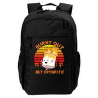 Burnt Out But Optimistic Retro Vintage Daily Commute Backpack