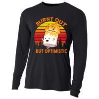 Burnt Out But Optimistic Retro Vintage Cooling Performance Long Sleeve Crew