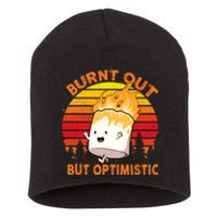 Burnt Out But Optimistic Retro Vintage Short Acrylic Beanie