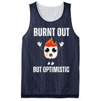 Burnt Out But Optimistic Retro Vintage Mesh Reversible Basketball Jersey Tank