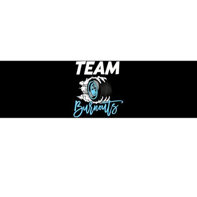 Burnouts Or Bows Team Boy Team Girl Gender Reveal Bumper Sticker