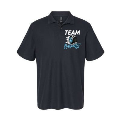 Burnouts Or Bows Team Boy Team Girl Gender Reveal Softstyle Adult Sport Polo