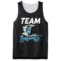 Burnouts Or Bows Team Boy Team Girl Gender Reveal Mesh Reversible Basketball Jersey Tank