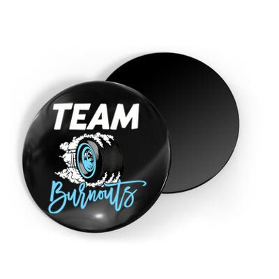 Burnouts Or Bows Team Boy Team Girl Gender Reveal Magnet