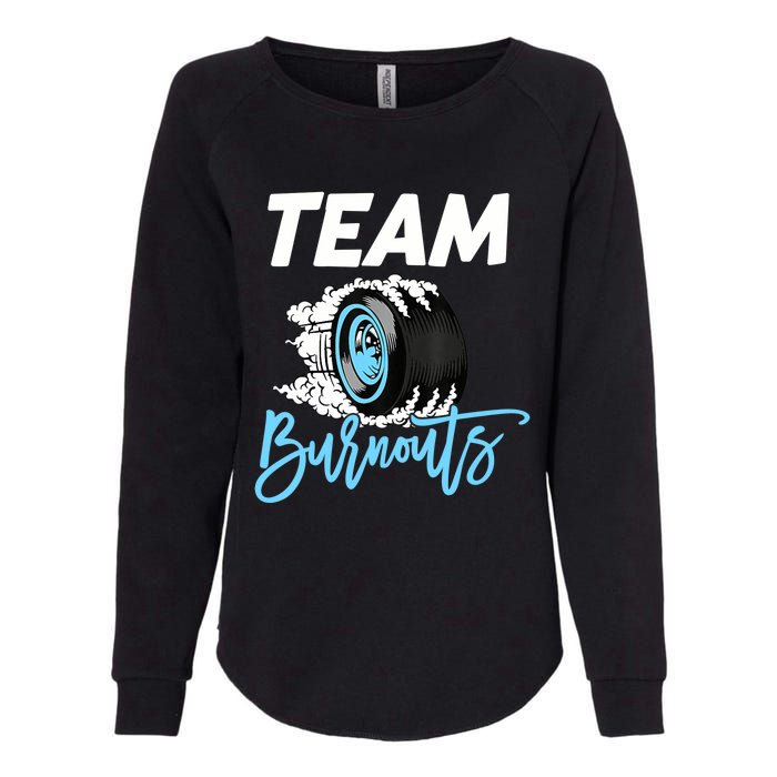 Burnouts Or Bows Team Boy Team Girl Gender Reveal Womens California Wash Sweatshirt