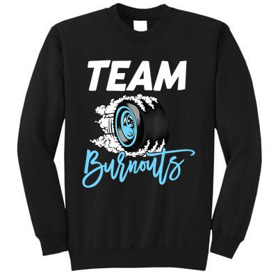 Burnouts Or Bows Team Boy Team Girl Gender Reveal Tall Sweatshirt