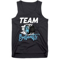 Burnouts Or Bows Team Boy Team Girl Gender Reveal Tank Top